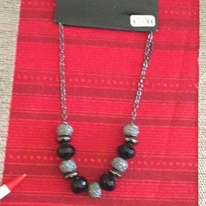 Gorgeous Vintage BoHo Silver -Black Tone Necklace!